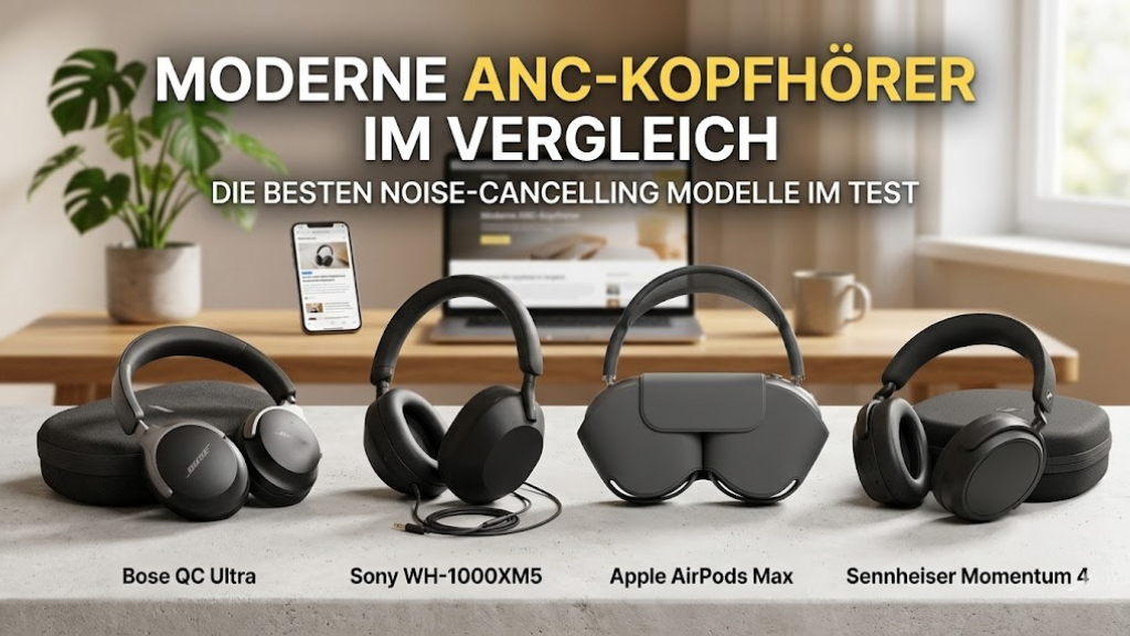 Moderne ANC-Kopfhörer im Vergleich